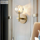 Glimmering Elegance: The Horizon Wall Sconce - Modern Light With Crystal Flair