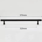 Gold and Black Brass T-Bar Handles – Straight Line Cabinet Pulls and Wardrobe Knobs TB9013-B370 Handles