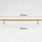 Gold and Black Brass T-Bar Handles – Straight Line Cabinet Pulls and Wardrobe Knobs TB9013-G370 Handles