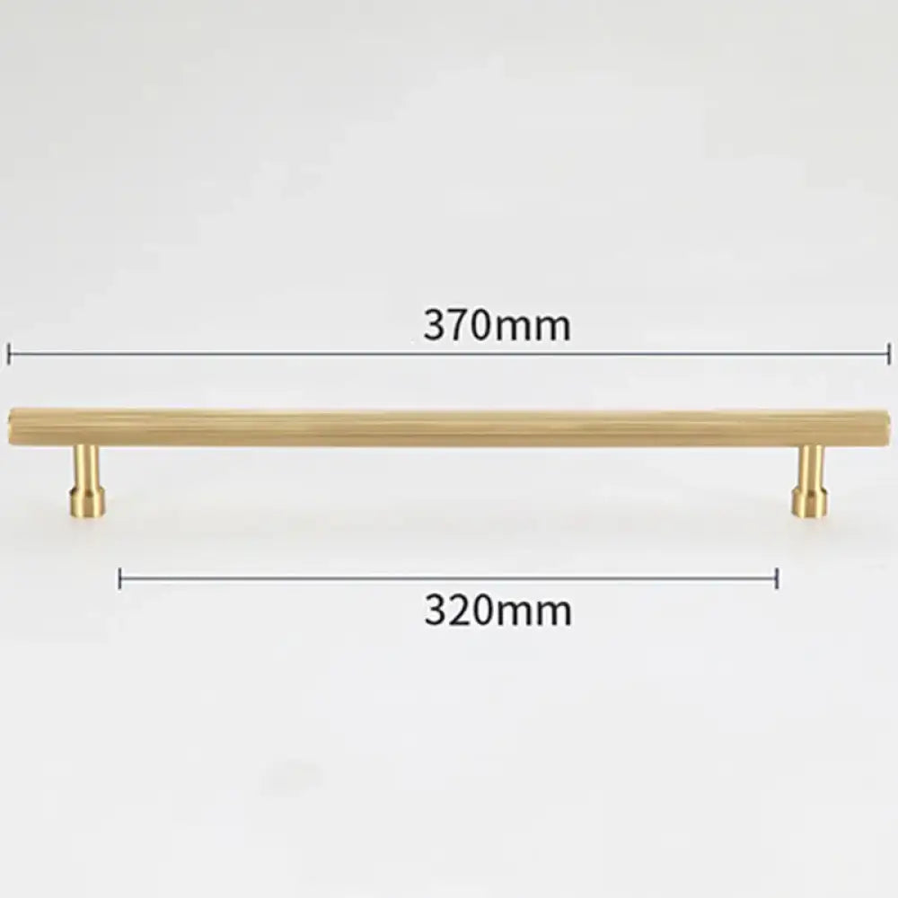 Gold and Black Solid Brass Handles – Straight Line Cabinet T-Bar and Wardrobe Pulls TB9013-G370 Handles