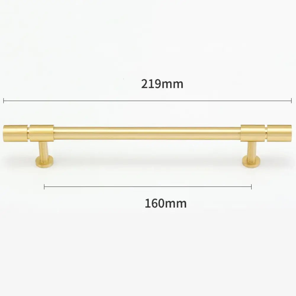 Gold and Bronze Brass Wardrobe Handles – Vintage Cabinet Drawer Pulls and Bar Handles gold 219mm Handles