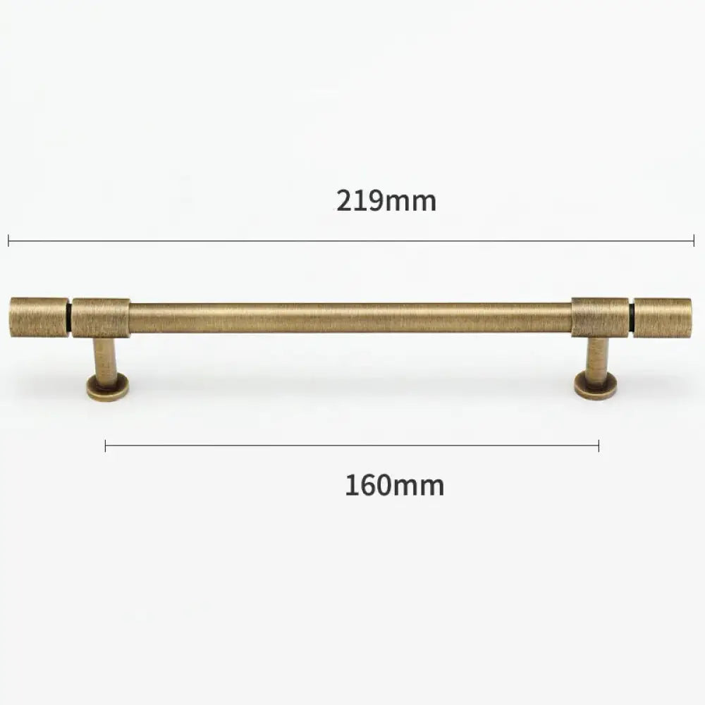Gold and Bronze Brass Wardrobe Handles – Vintage Cabinet Drawer Pulls and Bar Handles bronze 219mm Handles