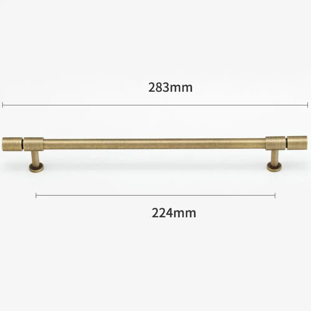 Gold and Bronze Brass Wardrobe Handles – Vintage Cabinet Drawer Pulls and Bar Handles bronze 283mm Handles
