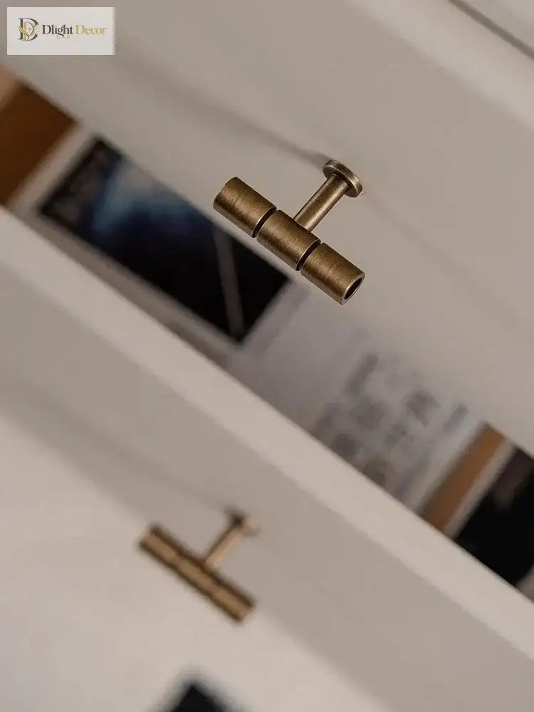 Gold and Bronze Brass Wardrobe Handles – Vintage Cabinet Drawer Pulls and Bar Handles Handles