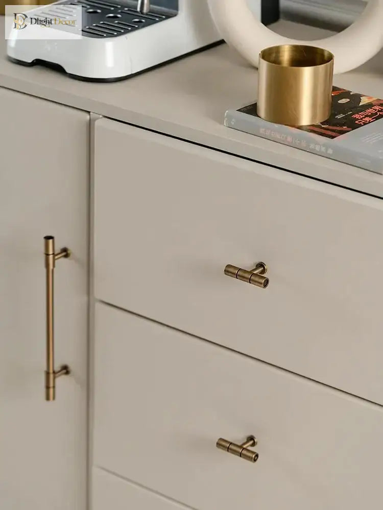 Gold and Bronze Brass Wardrobe Handles – Vintage Cabinet Drawer Pulls and Bar Handles Handles