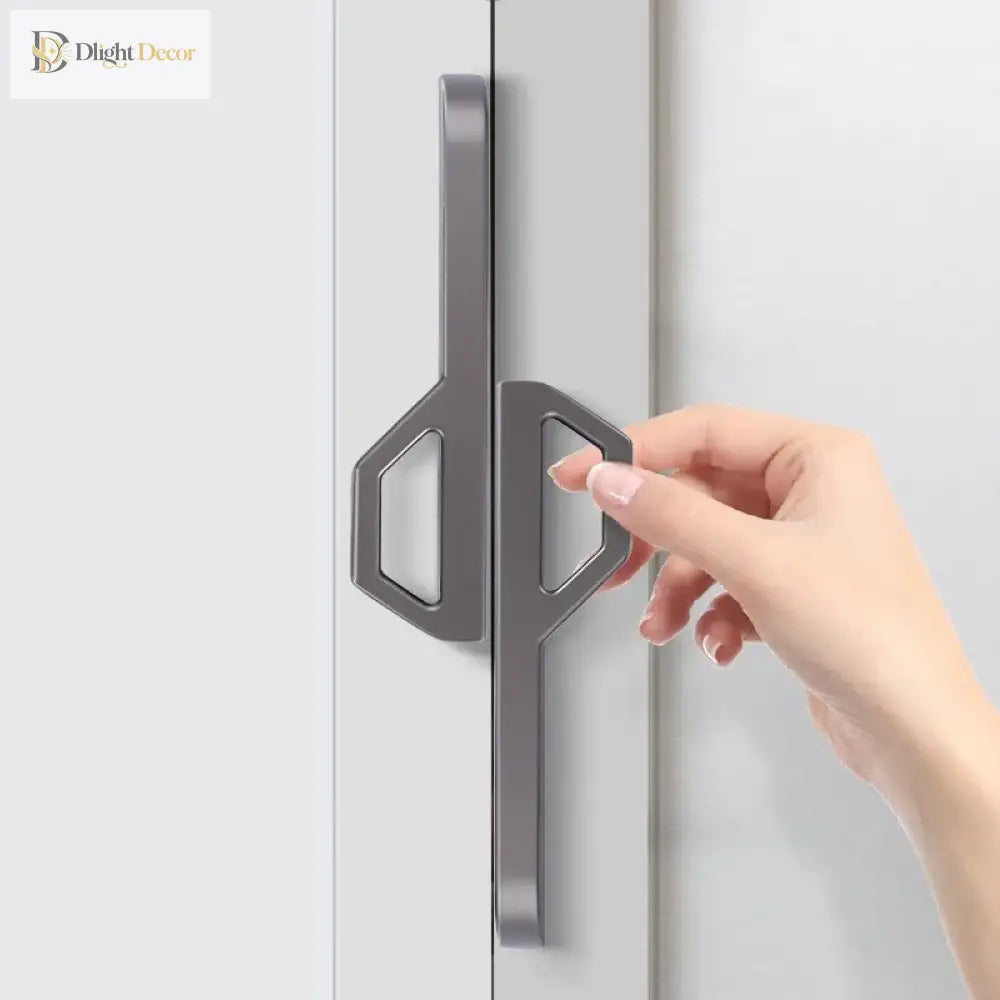 Gold and Pearl Grey Cabinet Handles - Modern Zinc Alloy Pulls for Kitchen and Furniture Handles