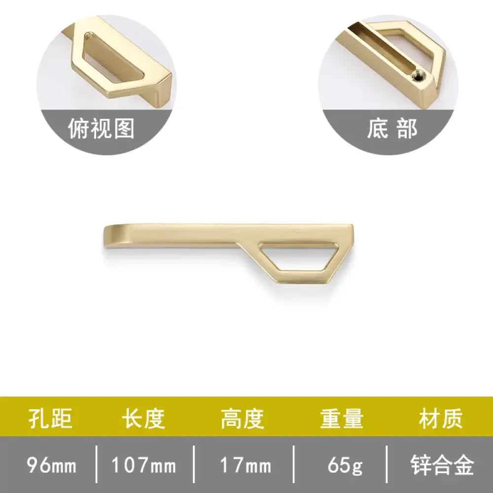 Gold and Pearl Grey Cabinet Handles - Modern Zinc Alloy Pulls for Kitchen and Furniture Gold drawing 96mm Handles