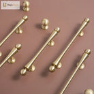 Gold Brass Cabinet Handles – Furniture Bar Pulls and Wardrobe Knobs for Kitchen Doors Handles