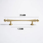 Gold Brass Cabinet Handles – Furniture Bar Pulls and Wardrobe Knobs for Kitchen Doors TS2011-206 Handles