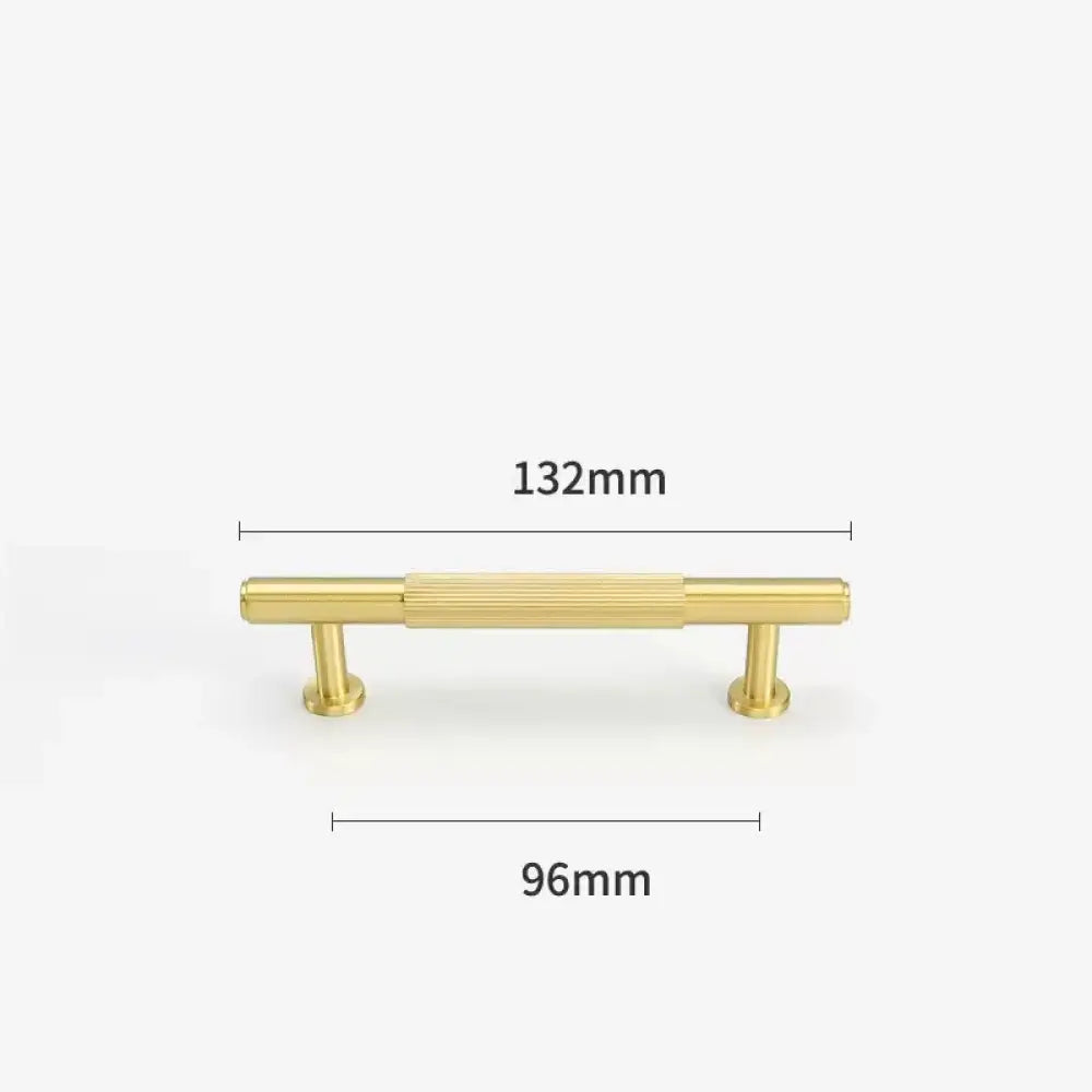 Gold Brass Cabinet Handles – Liner Knobs and Kitchen Drawer Bar Pulls for Furniture gold 132mm Handles