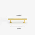 Gold Brass Cabinet Handles – Liner Knobs and Kitchen Drawer Bar Pulls for Furniture gold 132mm Handles