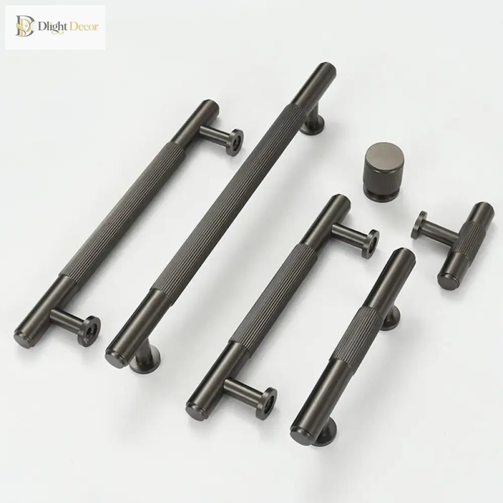 Gold Brass Cabinet Handles – Liner Knobs and Kitchen Drawer Bar Pulls for Furniture Handles
