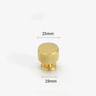 Gold Brass Cabinet Handles – Liner Knobs and Kitchen Drawer Bar Pulls for Furniture gold 25mm Handles