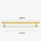 Gold Brass Cabinet Handles – Liner Knobs and Kitchen Drawer Bar Pulls for Furniture gold 548mm Handles