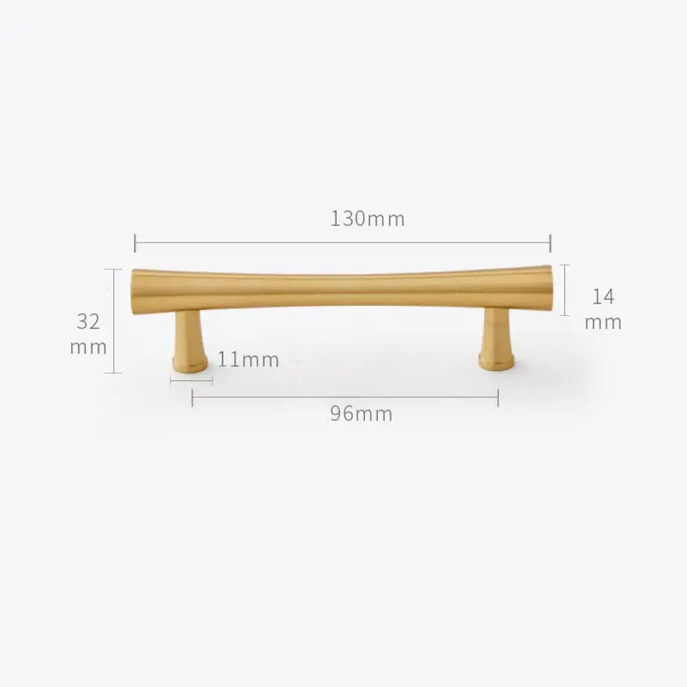 Gold Brass Dresser Handles – Modern Cabinet Pulls and Drawer Knobs for Kitchen and Furniture 130mm Handles