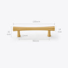 Gold Brass Dresser Handles – Modern Cabinet Pulls and Drawer Knobs for Kitchen and Furniture 130mm Handles