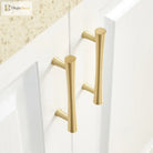 Gold Brass Dresser Handles – Modern Cabinet Pulls and Drawer Knobs for Kitchen and Furniture Handles