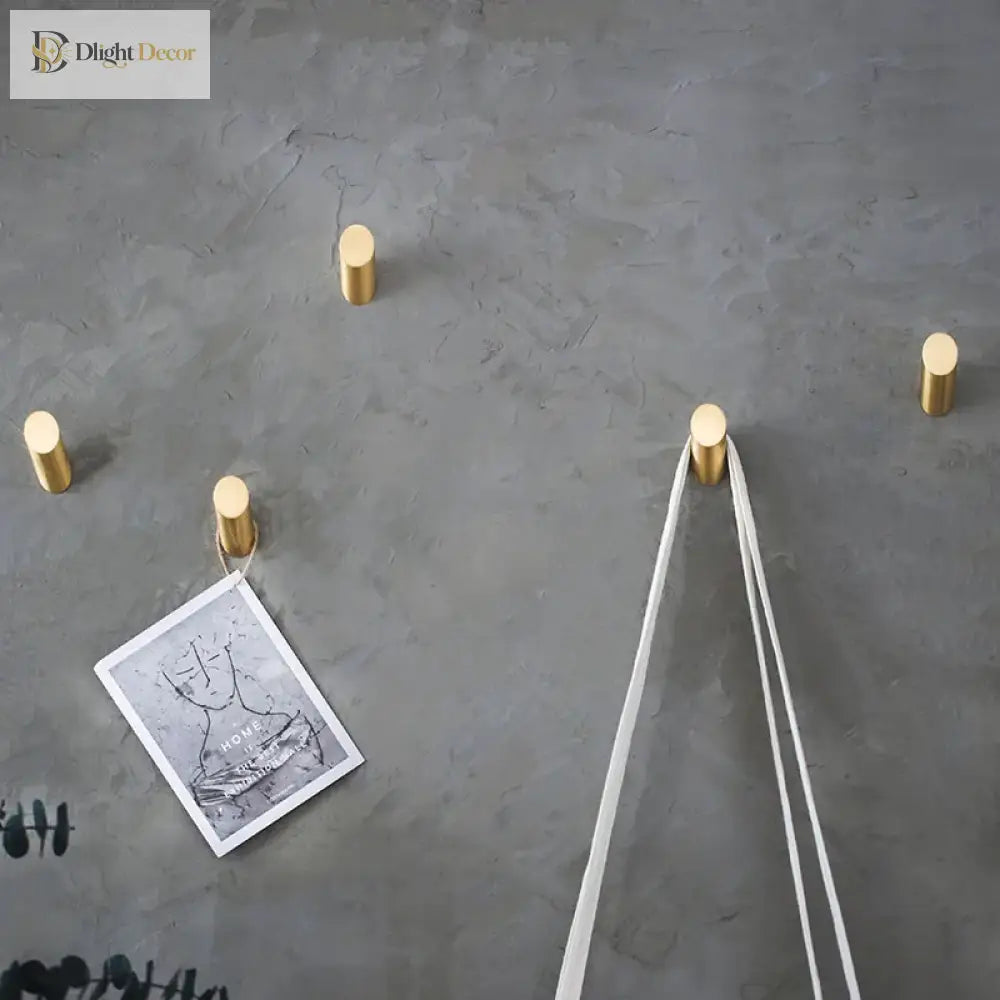 Gold Brass Wall Hook – Towel and Clothes Hanger for Bathroom and Bedroom Storage wall Hook