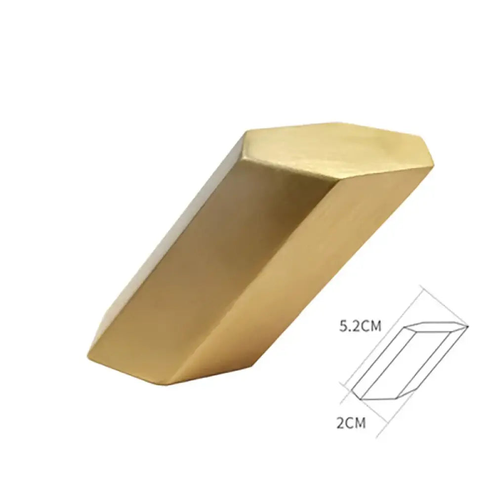 Gold Brass Wall Hook – Towel and Clothes Hanger for Bathroom and Bedroom Storage hexagonal wall Hook