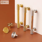 Gold Chrome Polished Gold Spiral Deco Furniture Handles – Modern Kitchen Cabinet and Wardrobe Pulls Handles