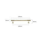 Gold Chrome Polished Gold Spiral Deco Furniture Handles – Modern Kitchen Cabinet and Wardrobe Pulls 9020-PG159 Handles