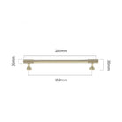 Gold Chrome Polished Gold Spiral Deco Furniture Handles – Modern Kitchen Cabinet and Wardrobe Pulls 9020-PG230 Handles