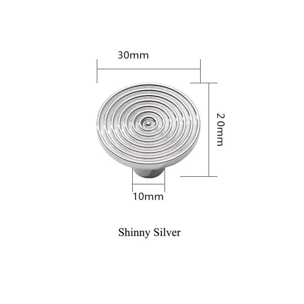 Gold Chrome Polished Gold Spiral Deco Furniture Handles – Modern Kitchen Cabinet and Wardrobe Pulls CH knob Handles