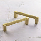 Gold Knurled Cabinet Handles – Textured Furniture Door Knobs and Wardrobe Pulls 170mm CC160 Handles