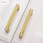 Gold Knurled Cabinet Handles – Textured Furniture Door Knobs and Wardrobe Pulls Handles