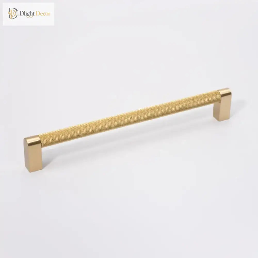 Gold Knurled Cabinet Handles – Textured Furniture Door Knobs and Wardrobe Pulls Handles