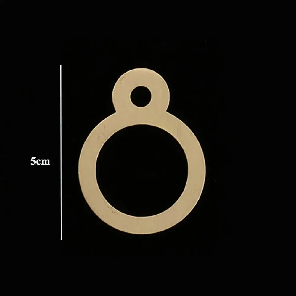Golden Brass Door Numbers – Custom Decorative Wall Figures for Villas Hotels and Dormitories (5cm/7cm) 5cm 8