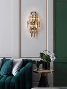 Golden Amber Grand Crystal Chandelier – configuration option 7