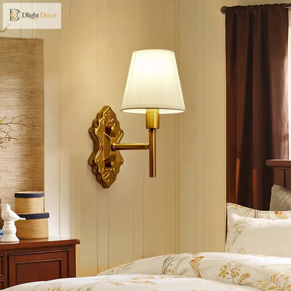 Grace - Vintage Lamp American Rural Retro Decoration Lamps And Bedroom E14 Bulb Corridor Of The