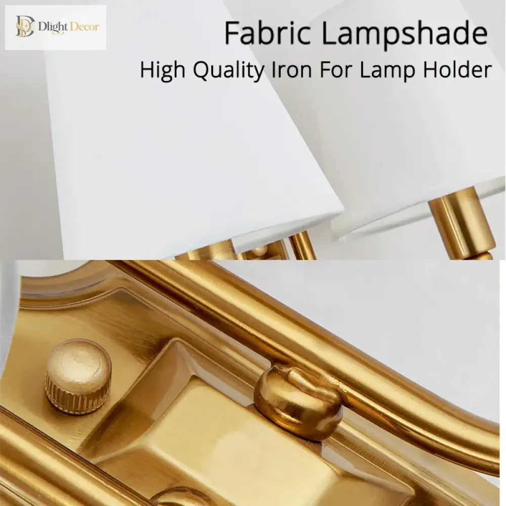 Grace - Vintage Lamp American Rural Retro Decoration Lamps And Bedroom E14 Bulb Corridor Of The