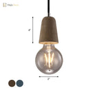 Scarlett Industrial Mini: Pendant Charm With Open Bulb