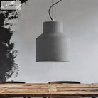 Hadley Industrial Pendant Lamp: Grey Cement Dome For Vintage Charm