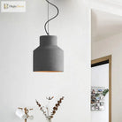 Hadley Industrial Pendant Lamp: Grey Cement Dome For Vintage Charm