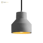 Hadley Industrial Pendant Lamp: Grey Cement Dome For Vintage Charm