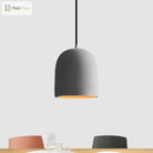 Hadley Industrial Pendant Lamp: Grey Cement Dome For Vintage Charm