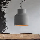 Hadley Industrial Pendant Lamp: Grey Cement Dome For Vintage Charm / 8’
