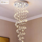 Haisley Modern Crystal Chandelier - Flush Mount Ceiling Light With 5 Lights