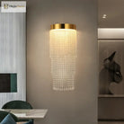 Hannah - Gold Chrome Crystal Wall Lamp Bedroom Light Modern Creative Design Scones Luxury Home