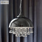 Harlow - Glamorous Industrial Pendant Light With Crystal Accents (1 - Light)