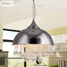 Harlow - Glamorous Industrial Pendant Light With Crystal Accents (1 - Light)