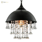 Harlow - Glamorous Industrial Pendant Light With Crystal Accents (1 - Light)
