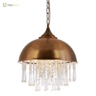 Harlow - Glamorous Industrial Pendant Light With Crystal Accents (1 - Light)