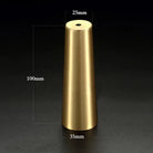 High Brass Cabinet Leg Covers – Gold Chair Cups and Table Feet Protectors for Furniture D35 C25 H100 Cabinet Legs
