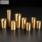 High Brass Cabinet Leg Covers – Gold Chair Cups and Table Feet Protectors for Furniture Cabinet Legs