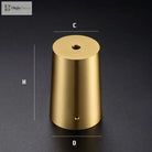 High Brass Cabinet Leg Covers – Gold Chair Cups and Table Feet Protectors for Furniture Cabinet Legs
