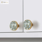 High-Grade Shell Single Hole Cabinet Handles - Creative Gold Drawer Knobs and Multipurpose Wall Hooks Knobs